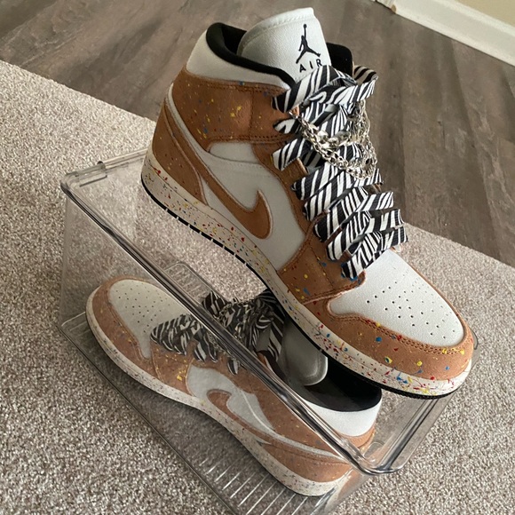 **SOLD** NEW Custom Nike Air Jordan 1 Paint Splatter Size 10 Mens - Picture 11 of 16